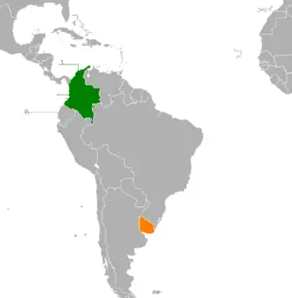 Колумбия и Уругвай