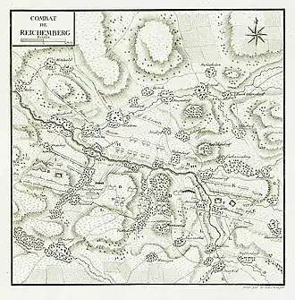 Схема боя при Рейхенберге