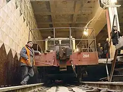 Строительство станции. 2 декабря 2003 г.