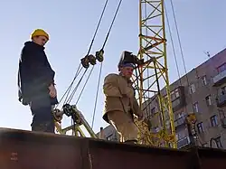 Строительство станции. 2 декабря 2003 г.