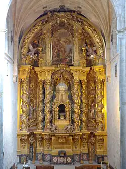 Х. Чурригера. Ретабло (главный алтарь) церкви монастыря Сан-Эстебан в Саламанке. 1693—1696