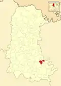 Расположение муниципалитета на карте провинции