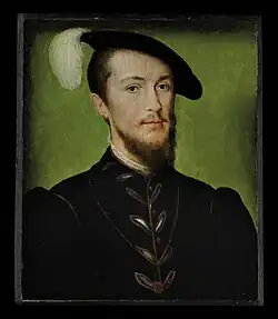 Жан де Бросс, герцог де Этамп. Ок. 1548. Дерево, масло. Частное собрание