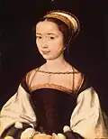 Женский портрет. Ок. 1535. Дерево, масло. Государственный Эрмитаж, Санкт-Петербург