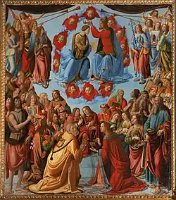 Козимо Росселли. Коронование Девы ангелами и святыми в Раю. 1505