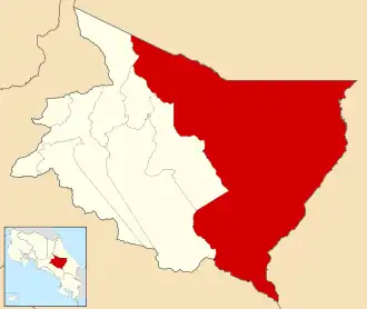 Турриальба на карте