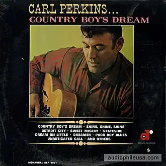 Обложка альбома Карла Перкинса «Country Boy’s Dream» (1968)