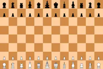 Первоначальное расположение фигур на доске