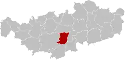 Расположение муниципалитета на карте провинции