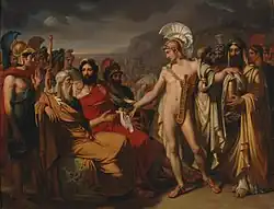 Ахилл вручает Нестору награду за мудрость на Олимпиаде. 1820, Музей изящных искусств, Руан.