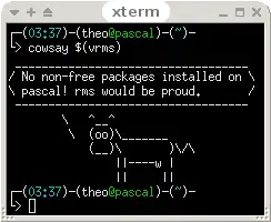 Скриншот программы cowsay