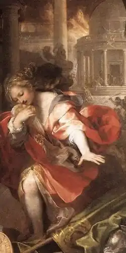 Креуса на картине Федерико Бароччи «Бегство Энея из Трои»