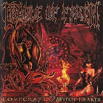 Обложка альбома Cradle of Filth «Lovecraft & Witch Hearts» (2002)