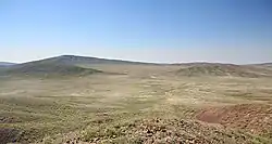 Кратер Шунак (возраст 45 ± 10 миллионов лет), подвергшийся эрозии