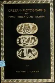 Критские пиктограммы и прафиникийское письмо, Эванс А. 1895