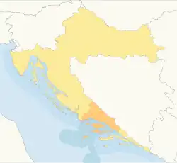 Сплитско-Далматинска на карте