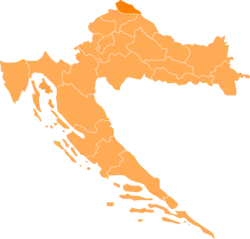 Меджимурска на карте