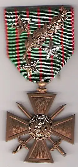 Военный крест 1914–1918.