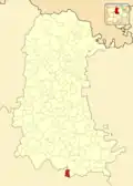 Расположение муниципалитета на карте провинции