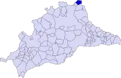 Расположение муниципалитета Куэвас-де-Сан-Маркос на карте провинции