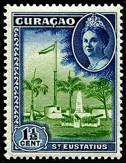 Синт-Эстатиус, 1½ цента (Mi #199; Yt #150; NVPH #159)