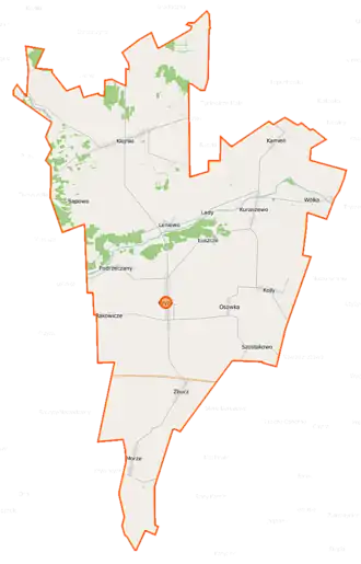 Чиже на карте