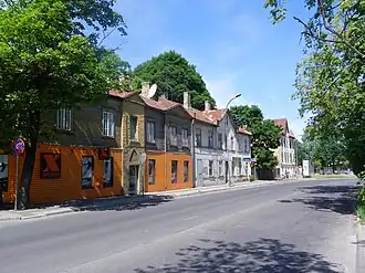 Вид от перекрёстка с улицей Кауказа