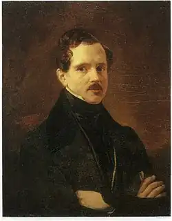 Портрет музыковеда и музыканта-любителя Модеста Дмитриевича Резвого (1837/1838).