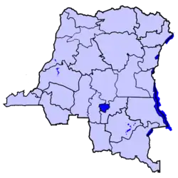 Восточное Касаи на карте