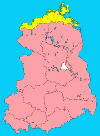 Округ Росток на карте