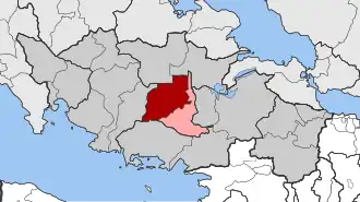 Карта общины: — Алиартос — Теспие