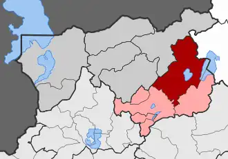 Карта общины:  — Аминдеон  — Аэтос, Варикон, Леховон, Нимфеон, Филотас
