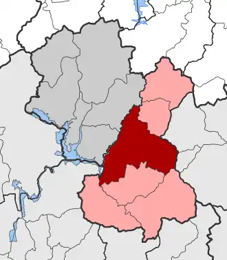 Карта общины:  — Карпенисион  — Димниста, Ктимения, Потамья, Прусос, Фурна