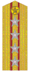 Погон старшего полковника (Colonel Commandant) Народной вооружённой милиции КНР (1988—2007).