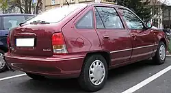 Daewoo Cielo, пятидверный хетчбэк.
