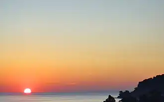 Закат в Дагомысе