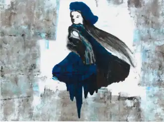 Фрида Михельсон, 2004, литография латвийской художницы Дайны Скадмане