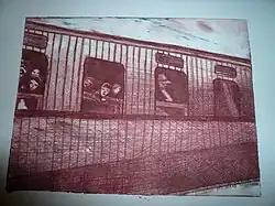 «По дороге в гетто», графика (2004)