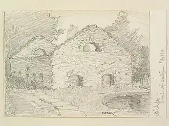 Руины кузницы 1923