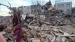  Разрушенное здание в Адыямане