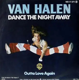 Обложка сингла Van Halen «Dance the Night Away» (1979)