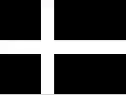 Траурный флаг Дании (1700-е)