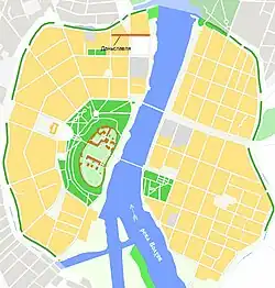 На карте города