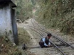 Стрелочник в Дарджилинге (Индия).