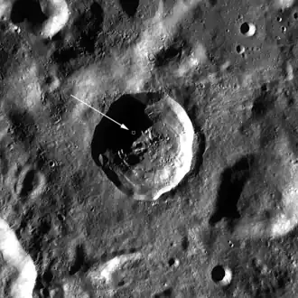 Снимок зонда Lunar Reconnaissance Orbiter.