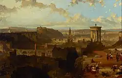 Дэвид Робертс, «Вид на Эдинбург с вершины Колтон-хилл»