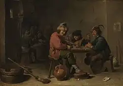 Музицирующие крестьяне. Между 1633 и 1666. Дерево, масло. Старая пинакотека, Мюнхен