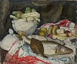 Натюрморт с рыбами