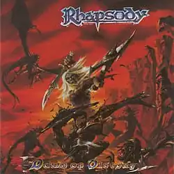 Обложка альбома Rhapsody «Dawn of Victory» (2000)