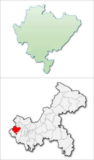 Дацзу на карте